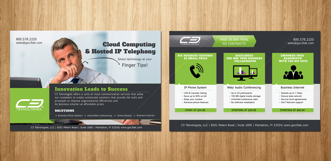 Diseño de Postal por Shigh5 para c3 teknologies, LLC | Diseño #5856268