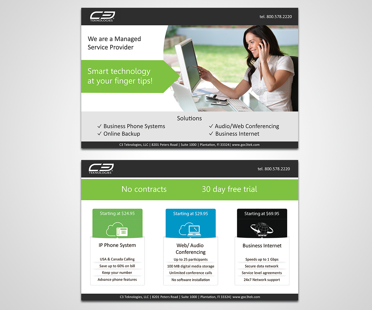 Postcard Design by artsuzy for c3 teknologies, LLC | Design #5846418