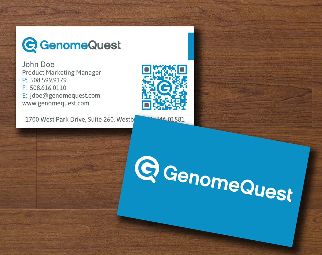 Business Card Design by Bay Concept for GenomeQuest, Inc. | Design #1601528