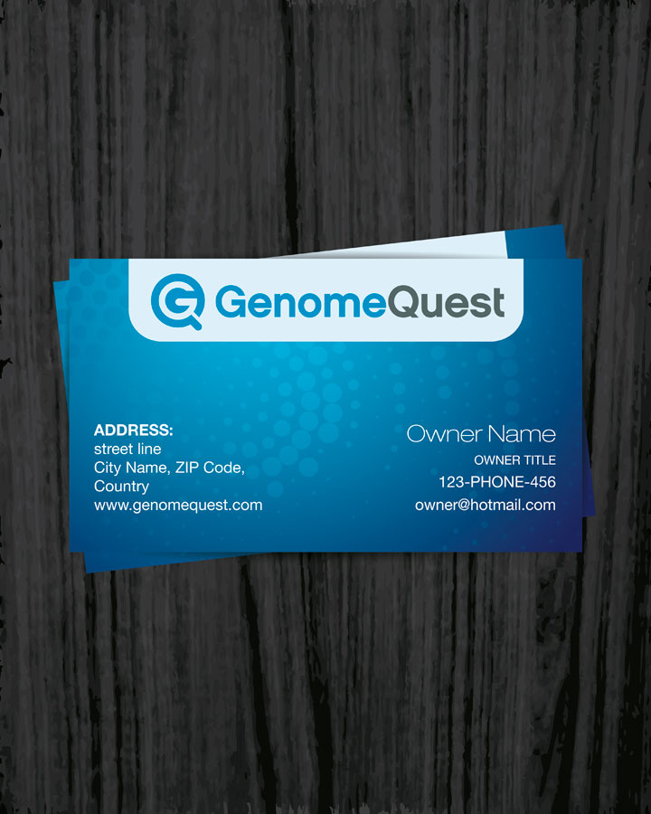 Business Card Design by Dalibor Zunic for GenomeQuest, Inc. | Design #1588057