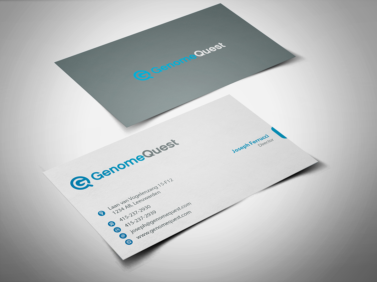 Business Card Design by BrandWar for GenomeQuest, Inc. | Design #1585073