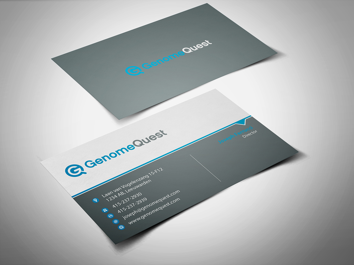 Diseño de Tarjeta de Presentación por BrandWar para GenomeQuest, Inc. | Diseño #1585139