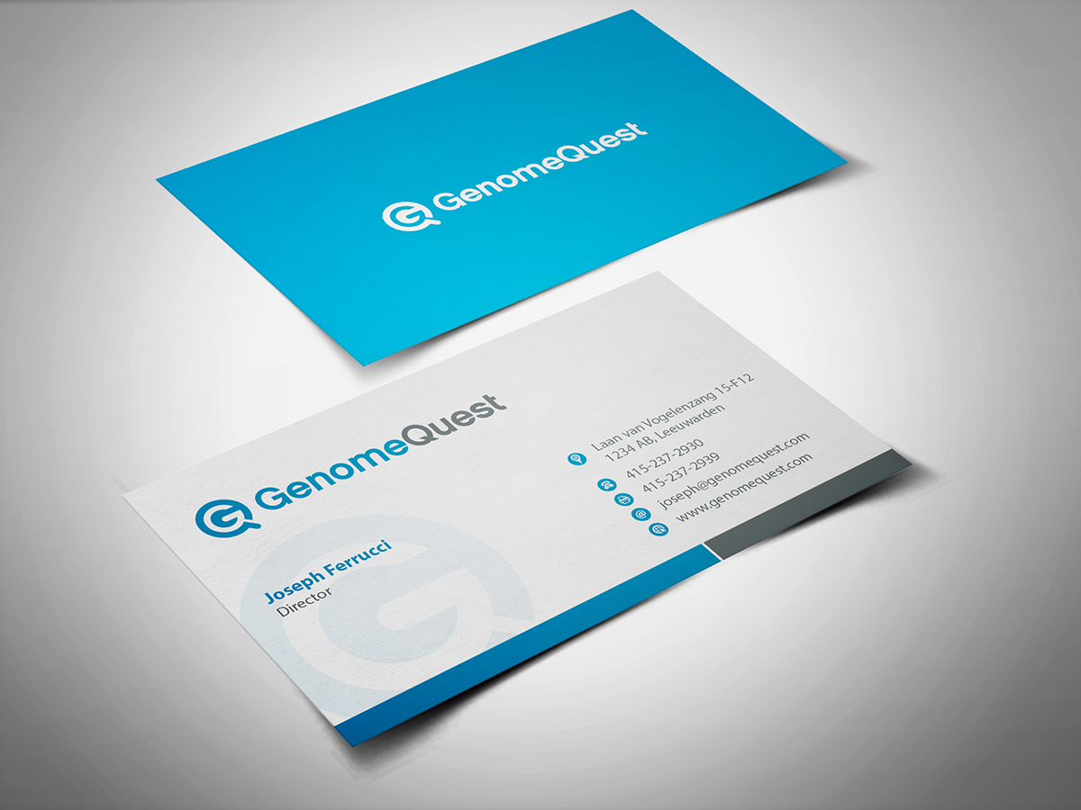 Business Card Design by BrandWar for GenomeQuest, Inc. | Design #1585174