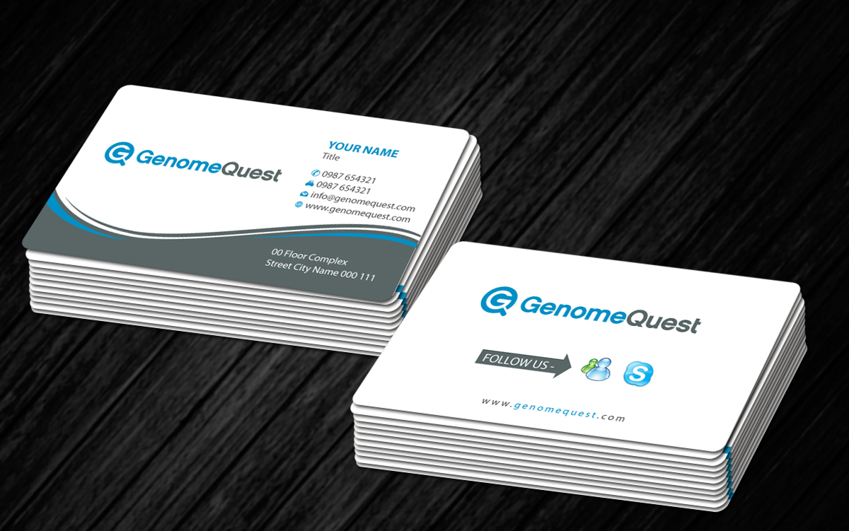 Business Card Design by Sbss for GenomeQuest, Inc. | Design #1585616