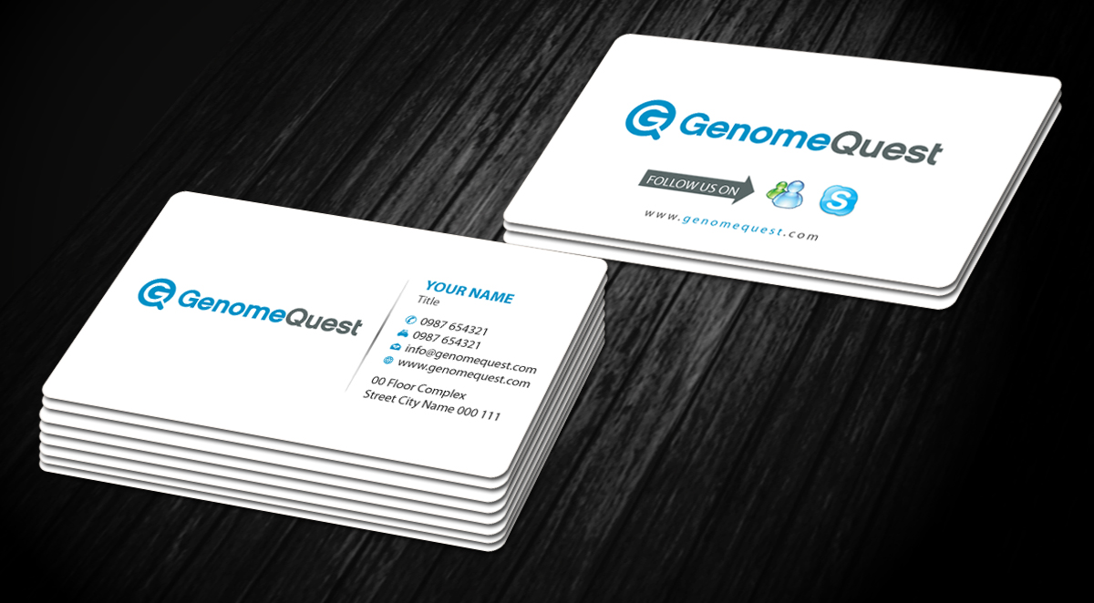 Business Card Design by Sbss for GenomeQuest, Inc. | Design #1585664