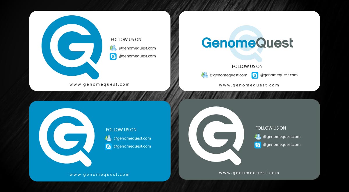 Business Card Design by Sbss for GenomeQuest, Inc. | Design #1585665