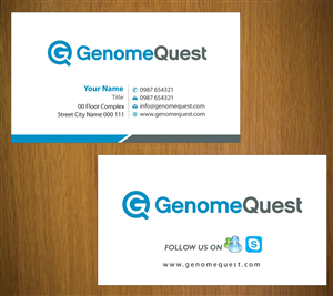 Business Card Design by Sbss for GenomeQuest, Inc. | Design: #1587725