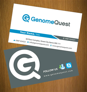 Business Card Design by Sbss for GenomeQuest, Inc. | Design: #1587729