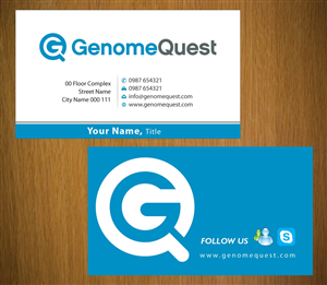 Business Card Design by Sbss for GenomeQuest, Inc. | Design: #1587733