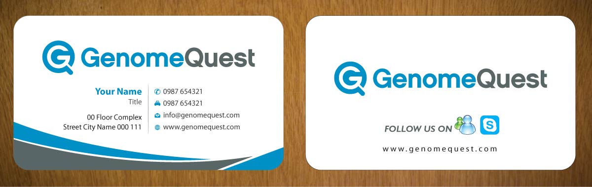 Business Card Design by Sbss for GenomeQuest, Inc. | Design #1587739