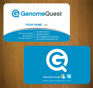 Business Card Design by Sbss for GenomeQuest, Inc. | Design: #1587861