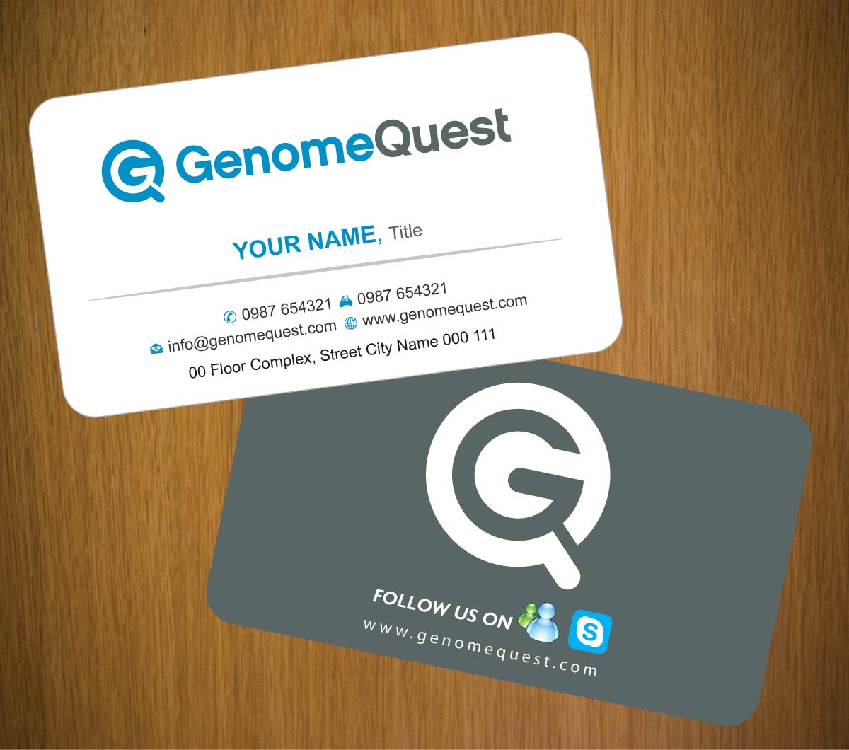 Business Card Design by Sbss for GenomeQuest, Inc. | Design #1587867