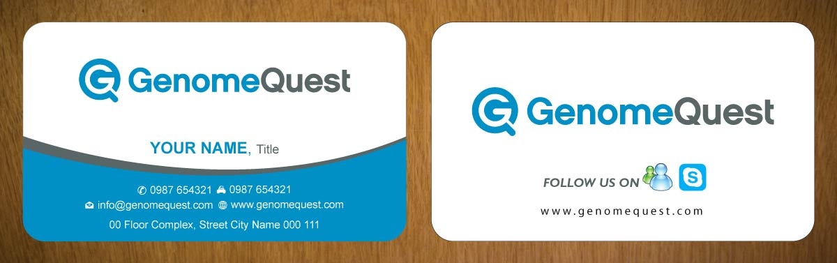 Business Card Design by Sbss for GenomeQuest, Inc. | Design #1587879