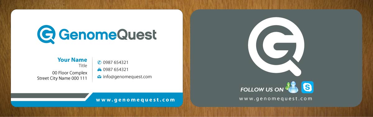 Business Card Design by Sbss for GenomeQuest, Inc. | Design #1587898