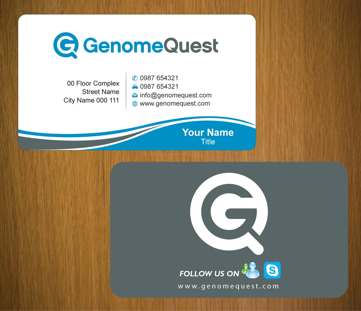 Business Card Design by Sbss for GenomeQuest, Inc. | Design #1587967