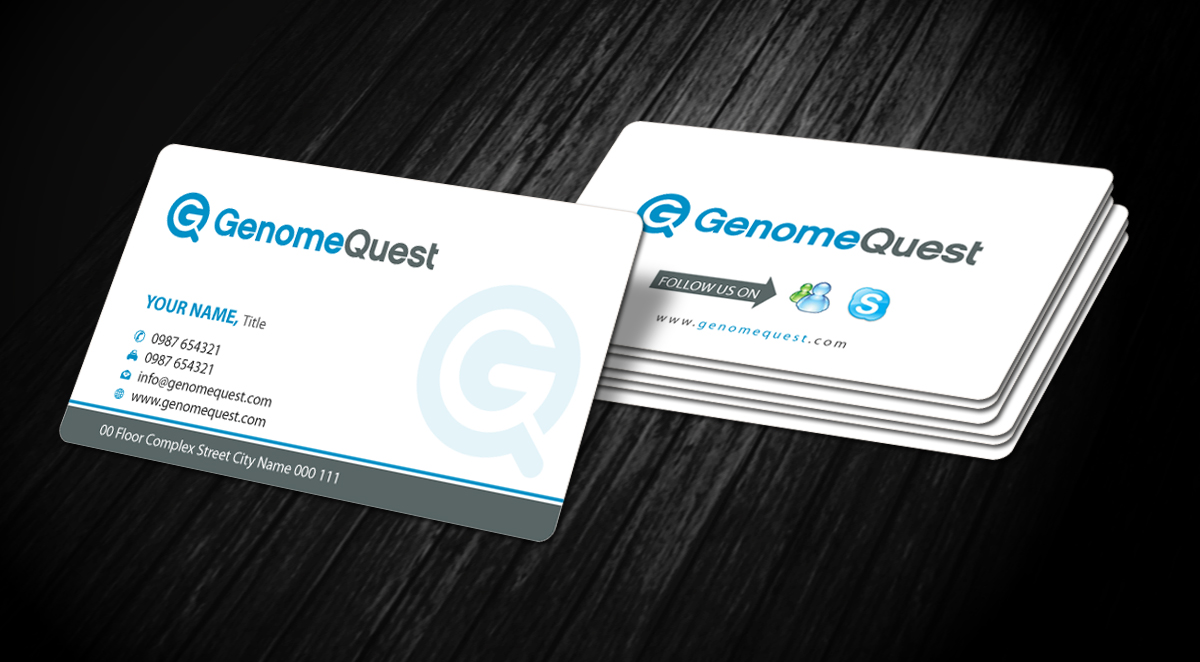 Business Card Design by Sbss for GenomeQuest, Inc. | Design #1589757