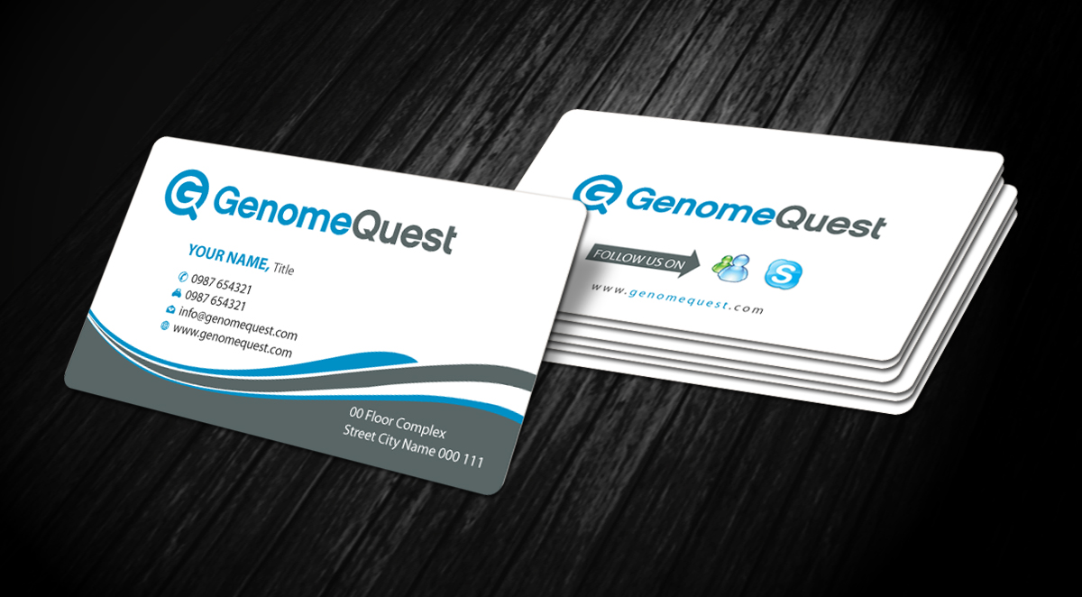 Business Card Design by Sbss for GenomeQuest, Inc. | Design #1589758