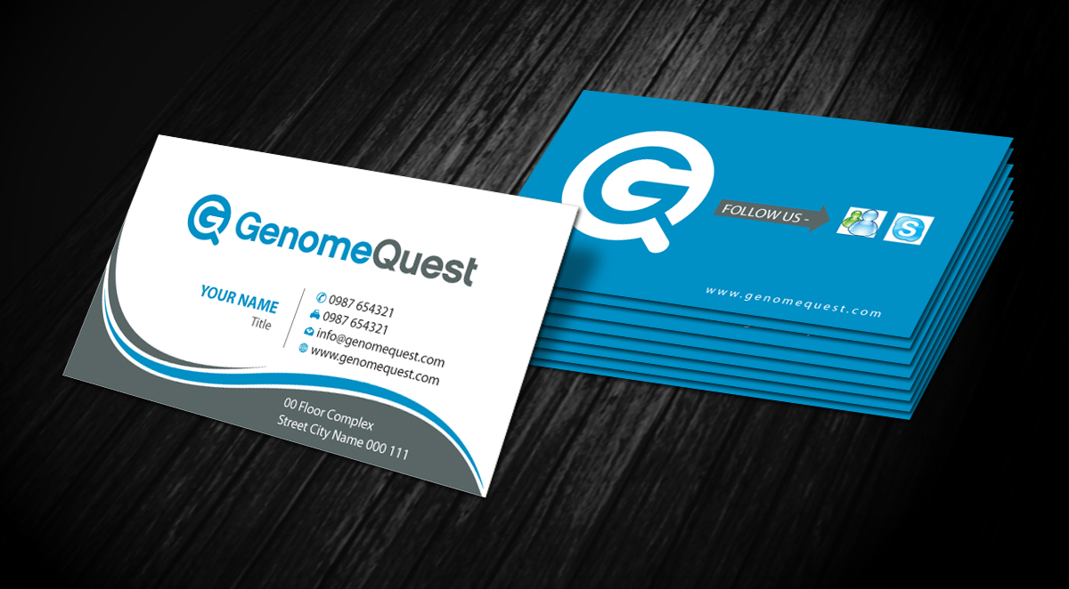 Business Card Design by Sbss for GenomeQuest, Inc. | Design #1589759