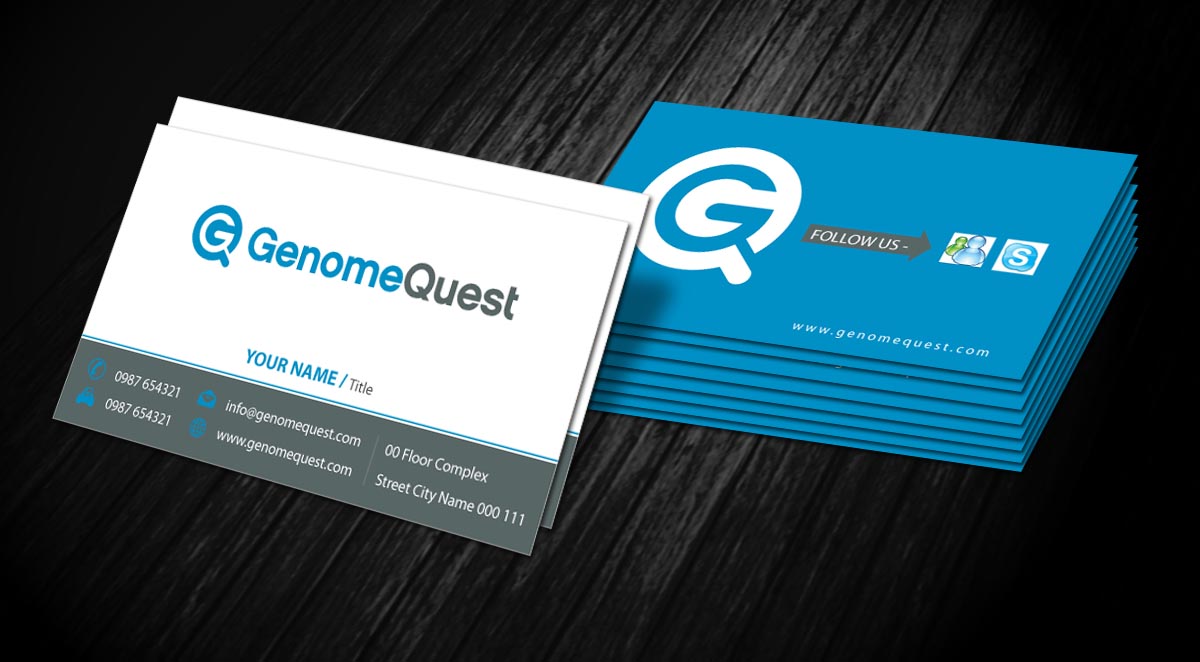 Business Card Design by Sbss for GenomeQuest, Inc. | Design #1589761