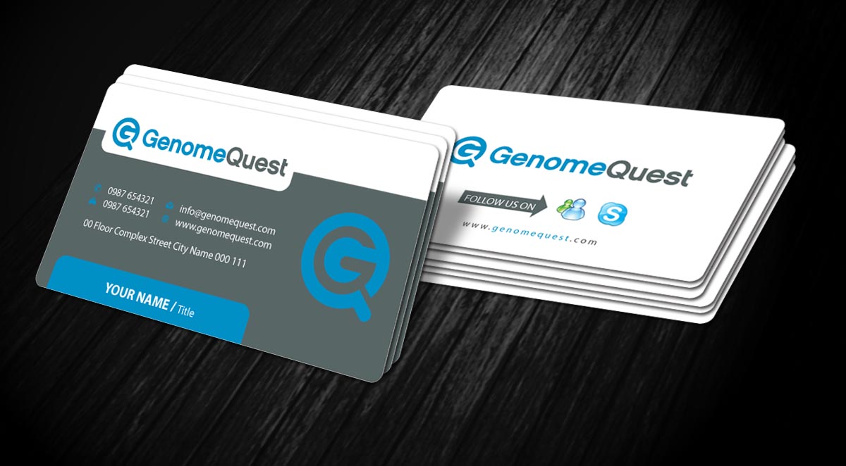 Business Card Design by Sbss for GenomeQuest, Inc. | Design #1589772
