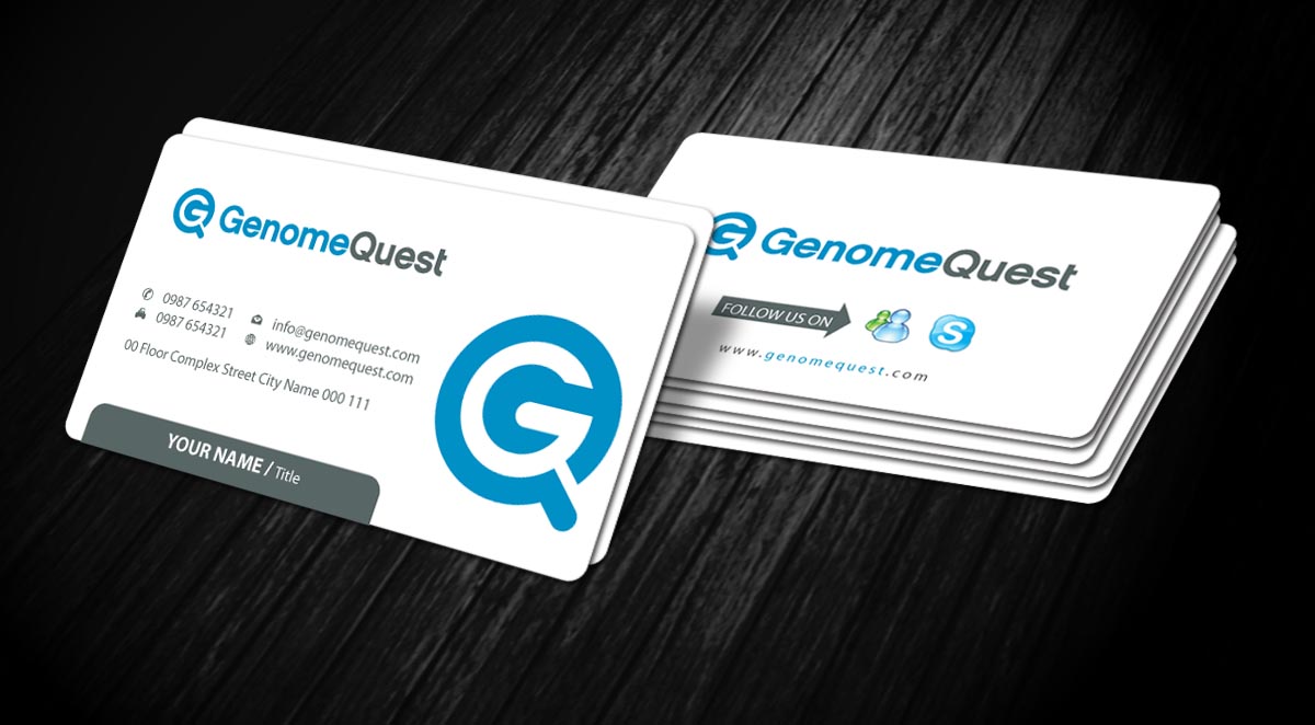 Business Card Design by Sbss for GenomeQuest, Inc. | Design #1589774