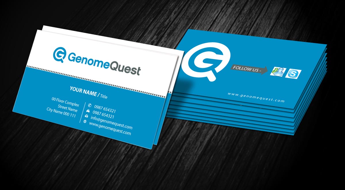 Business Card Design by Sbss for GenomeQuest, Inc. | Design #1589777