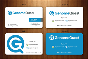 Business Card Design by Sbss for GenomeQuest, Inc. | Design: #1592272