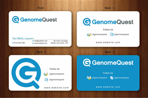 Business Card Design by Sbss for GenomeQuest, Inc. | Design: #1592282