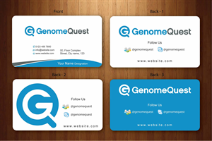 Business Card Design by Sbss for GenomeQuest, Inc. | Design: #1596229