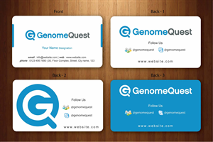 Business Card Design by Sbss for GenomeQuest, Inc. | Design: #1596232