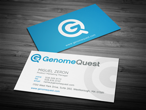 Business Card Design by HYPdesign for GenomeQuest, Inc. | Design: #1586810