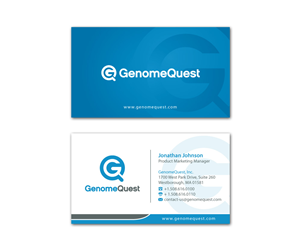 Business Card Design by MDesign for GenomeQuest, Inc. | Design: #1605419