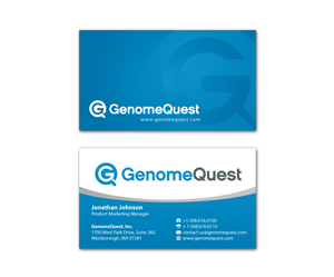 Business Card Design by MDesign for GenomeQuest, Inc. | Design: #1605420