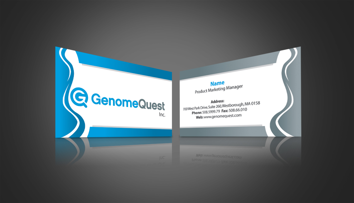 Diseño de Tarjeta de Presentación por Muhammad Junaid para GenomeQuest, Inc. | Diseño #1604367