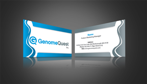 Business Card Design by Muhammad Junaid for GenomeQuest, Inc. | Design #1604367