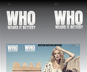 Logo Design by Meow Mix for WhoWearsItBetter | Design #1629325