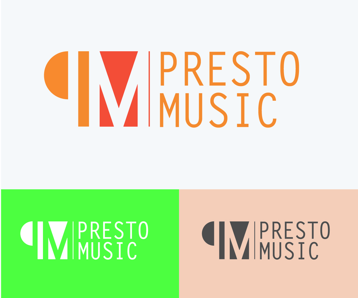 Logo Design by outlinecebra.com for PrestoMusic | Design #5825193