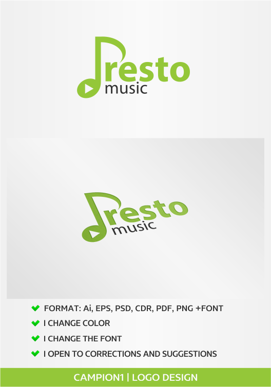 Logo Design by artsterdam for PrestoMusic | Design #5832991