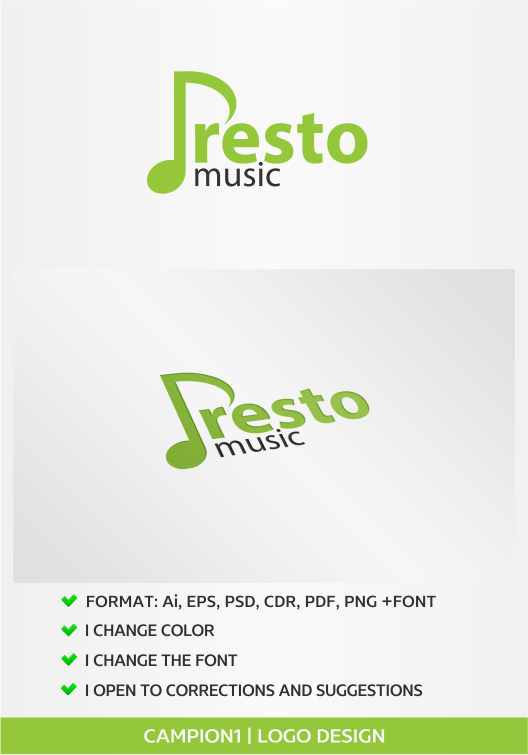 Logo Design by artsterdam for PrestoMusic | Design #5832995
