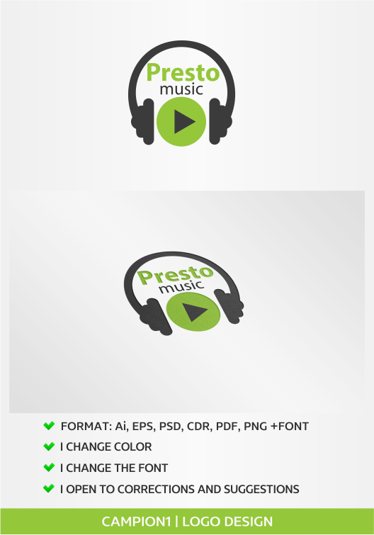 Logo Design by artsterdam for PrestoMusic | Design #5835776