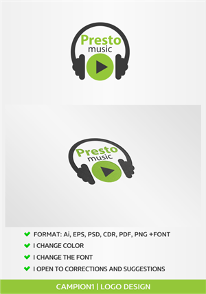 Logo Design by artsterdam for PrestoMusic | Design: #5835776