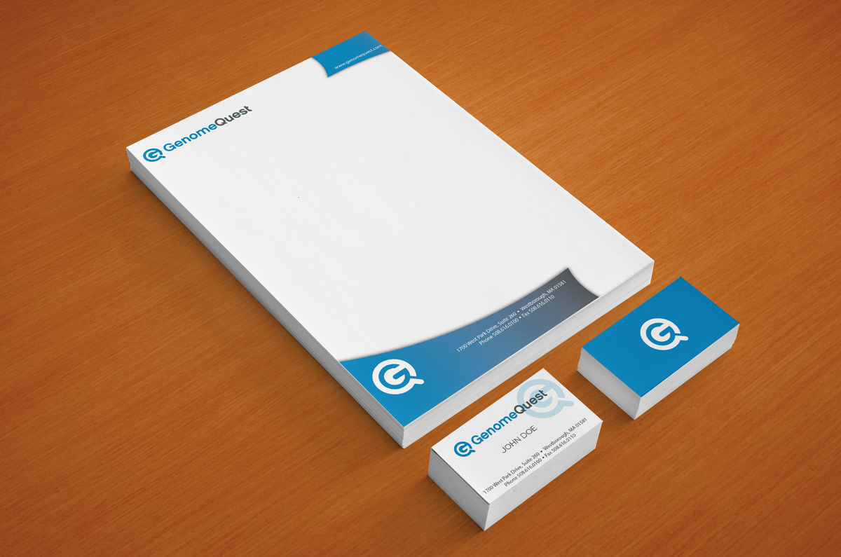 Letterhead Design by jrdesign for GenomeQuest, Inc. | Design #1604566
