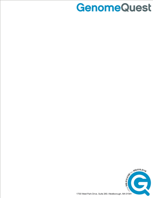 Design En-Tête par Reuben pour GenomeQuest, Inc. | Design : #1597714