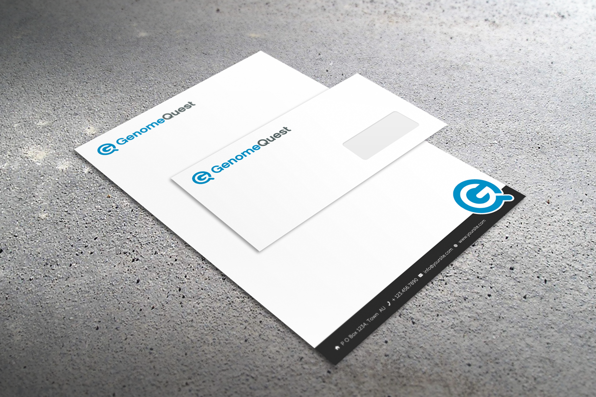 Diseño de Membrete por Sarah Mathews para GenomeQuest, Inc. | Diseño #1600374
