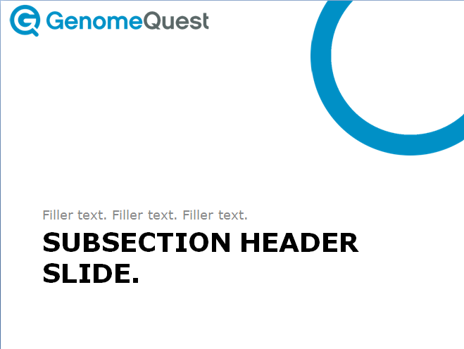 PowerPoint Design by Miyable for GenomeQuest, Inc. | Design #1594128