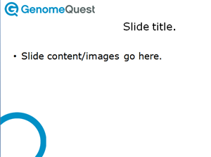 PowerPoint Design by Miyable for GenomeQuest, Inc. | Design #1594129