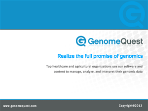 PowerPoint Design by Best Design Hub for GenomeQuest, Inc. | Design: #1588952