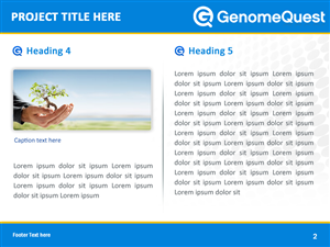 PowerPoint Design by Best Design Hub for GenomeQuest, Inc. | Design: #1589044