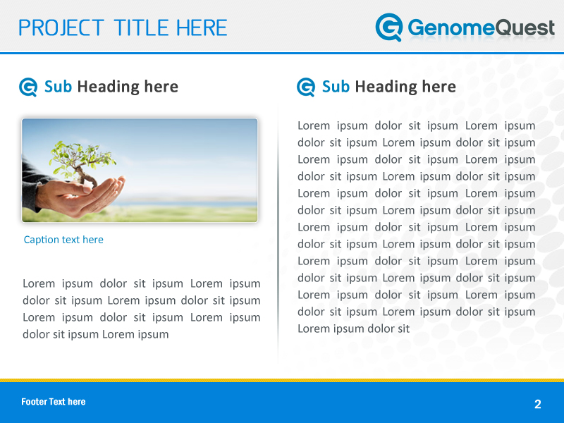 PowerPoint Design by Best Design Hub for GenomeQuest, Inc. | Design #1589104