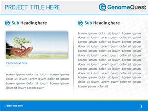 PowerPoint Design by Best Design Hub for GenomeQuest, Inc. | Design: #1589104